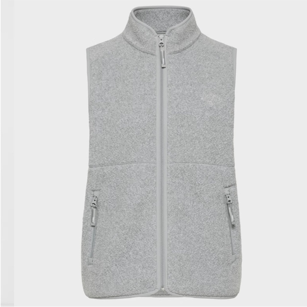 Aritzia TNA Polartec Thermal Pro Mockneck Vest in Heather Gray Size Small S